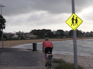 Bikes on the beach bend